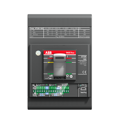 Low Voltage Products - Molded Case Circuit Breakers (MCCB) - XT2S 160 Ekip LSIG In=25A 3p F F -  - Moulded Case Circuit Breaker Rated Current (In): 25 A Rated Ultimate Short-Circuit Breaking Capacity (Icu):(240 V AC) 50 Ka (380 V AC) 70 kA