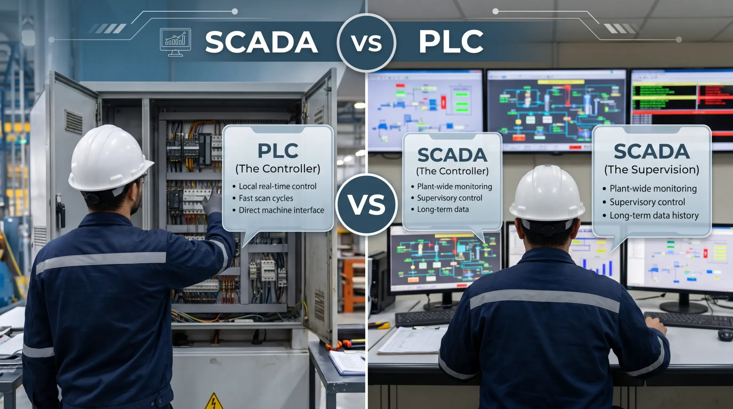 SCADA System for Factories: What It Does and How It Differs from a PLC